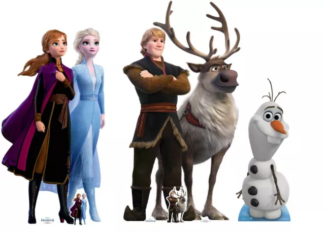 Anna et Elsa Ensemble de La Reine des neiges 2 Découpe officielle en carton  Disney