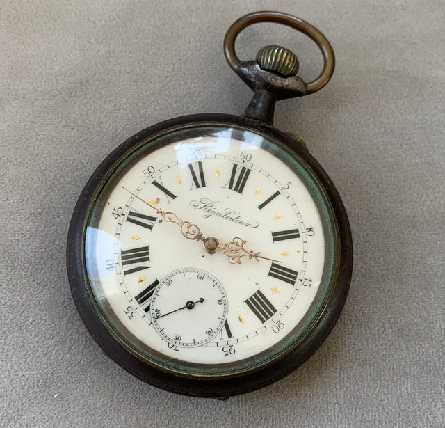 Montre Gousset Ancienne / Régulateur De Train - 66,8 Mm - Occasion Bon état - Pièce Vintage