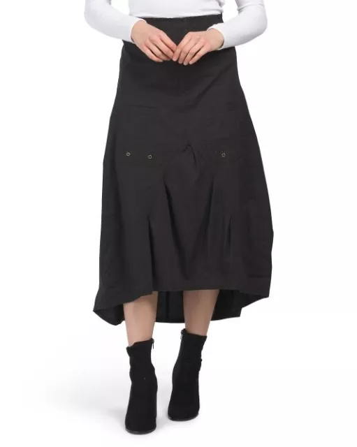 New With Tags - XCVI Black Benji Balloon Peasant Skirt - X-Small