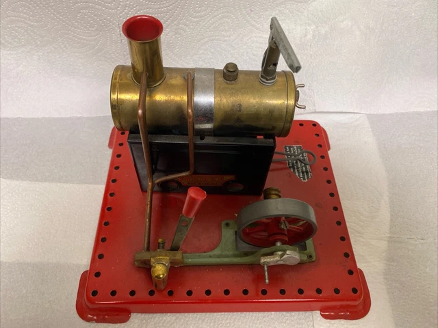 Mamod stationary steam engine.