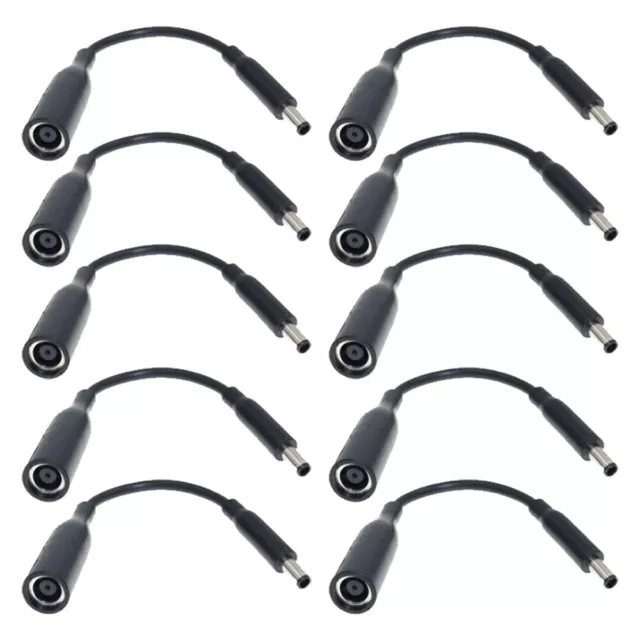 LOT 10 Power Charger Converter Adapter Cable For DELL small Tips 7.4mm To 4.5mm