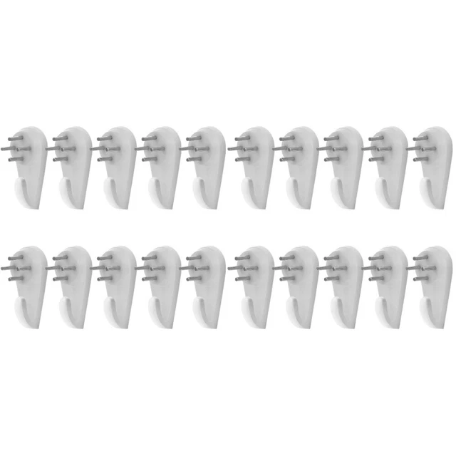 2pcs VOSAREA 10pcs Invisible Wall Hook Set Photo Frame Plastic Nails Seamless