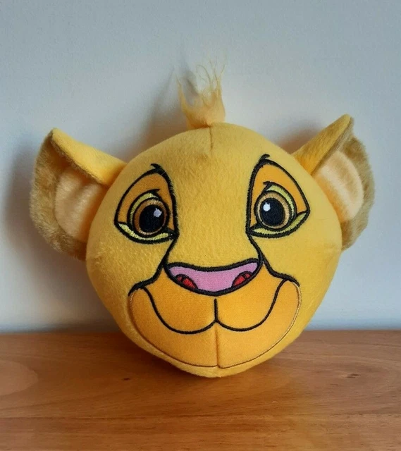 THE LION KING Simba Head Plush Pillow Soft Stuffed Toy Disney 20CM 10.