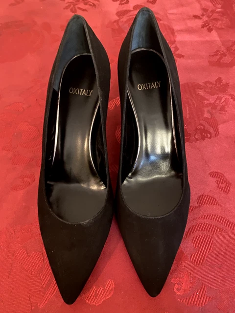 Chaussures à Talons Compensés UN MATIN D'ETE - Taille 39 En Daim Noir - Neuves
