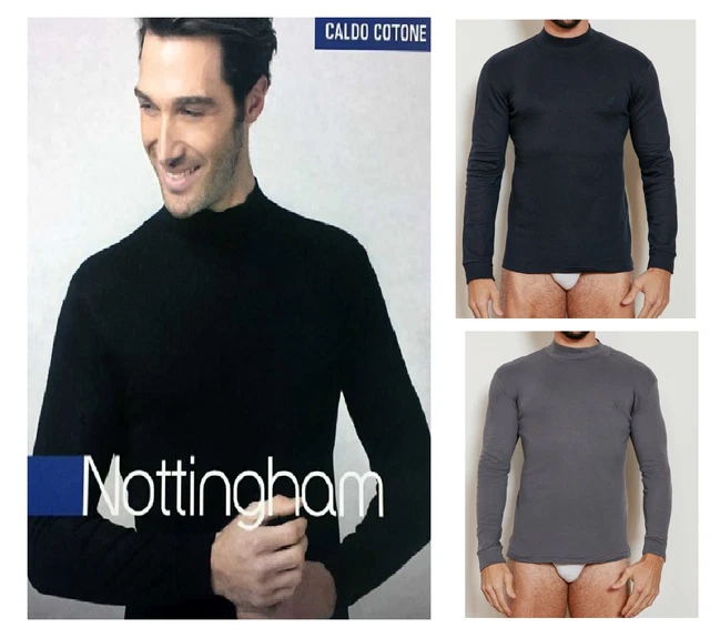 Intimo Uomo Navigare Lupetto Manica Lunga - Pack Da 3, 100% Cotone Interlock, Comfort Quotidiano, Essenziale