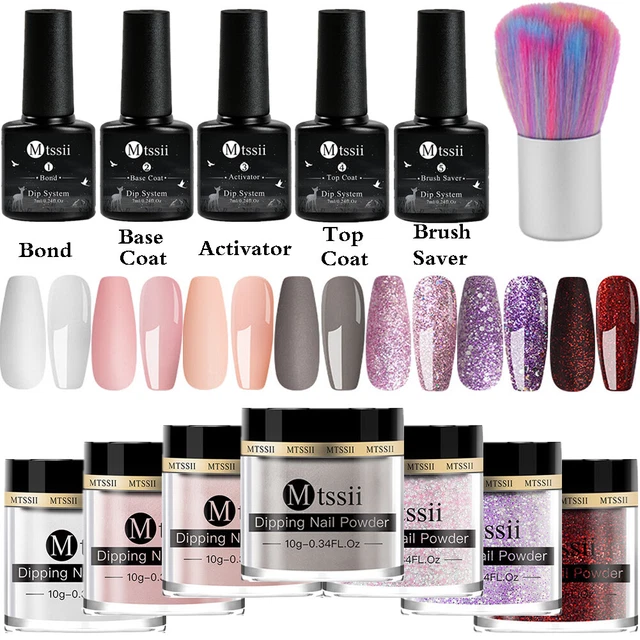 13x/set MTSII Unghie Immersione Polvere Glitter Immersione Liquido Kit Unghie Regali Manicure