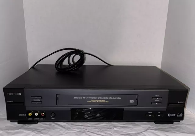 Vintage Toshiba W-627 VHS VCR Video Cassette Recorder 4 Head Hi-Fi Stereo
