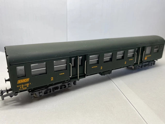 LQ632 CPMR 101 Train Ho 1/87 1:87 Voiture voyageurs SNCF 2ème classe
