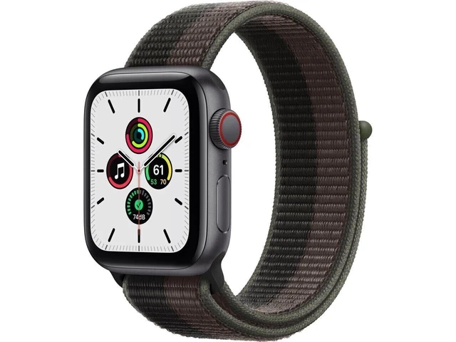 Apple Watch SE 40mm (GPS + Cellular) Gray Case Tornado/Gray Sport Loop MKQR3LL/A
