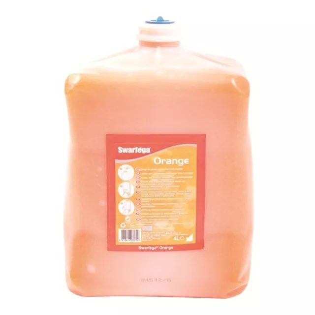 Cartouche de recharge 4 litres nettoyant pour mains orange Swarfega pour distributeur SWA4000D 4 L