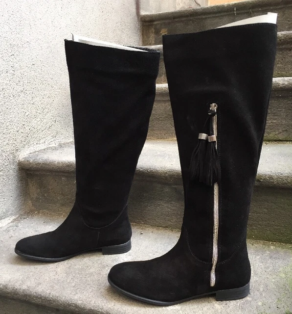 Destockage Neuf Bottes Marque Maria Jaen Cuir Nubuck Noir @ T 36 @ 109€ @ N821
