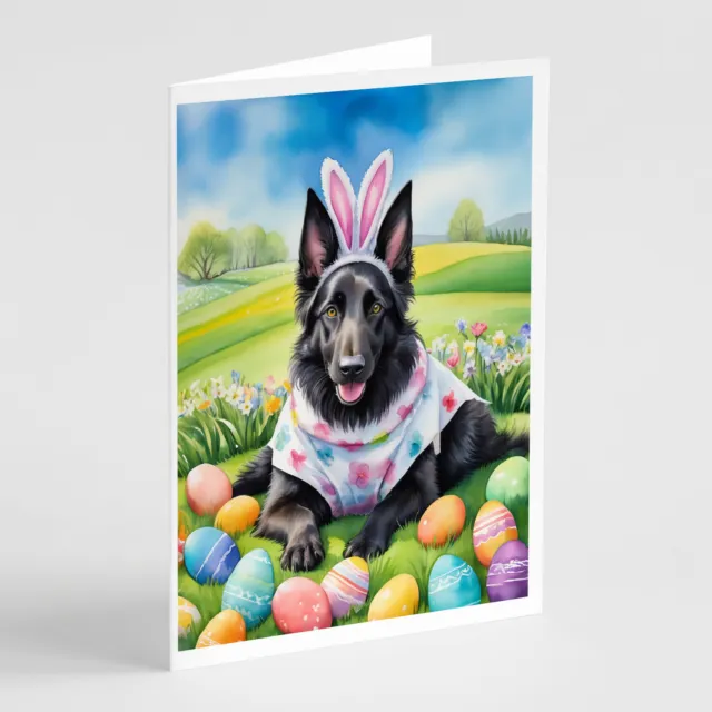 Belgian Sheepdog Easter Egg Hunt Cards Envelopes Pack of 8 DAC4946GCA7P