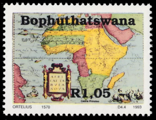 BOPHUTHATSWANA 298 - Antique African Maps "Abrham Ortelius, 1570" (pb82815)