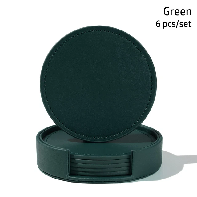Geschirr Isoliermatten  (Mats) Mat für Cup PU Leder Pads Marble Coasters