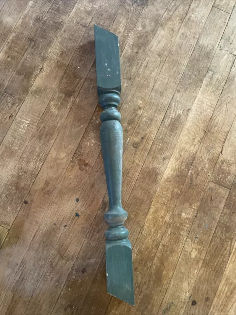 One Antique Turned Wood Spindle 2x24 Baluster Staircase Vtg Old