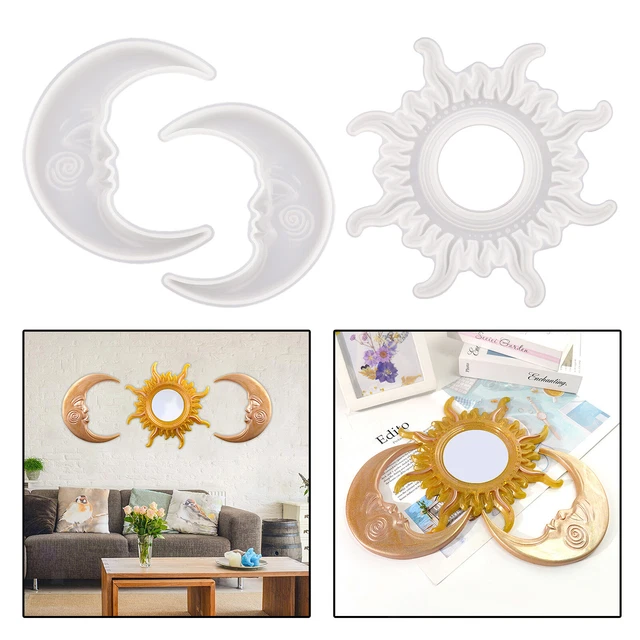 Spiegel Harzform DIY Harzgussformen Silikon Handwerk Home Wall Decor