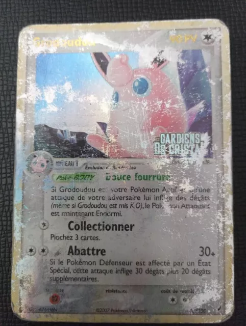 Carte Pokemon GRODOUDOU 13/100 HOLO LOGO EX Gardiens de Cristal FR