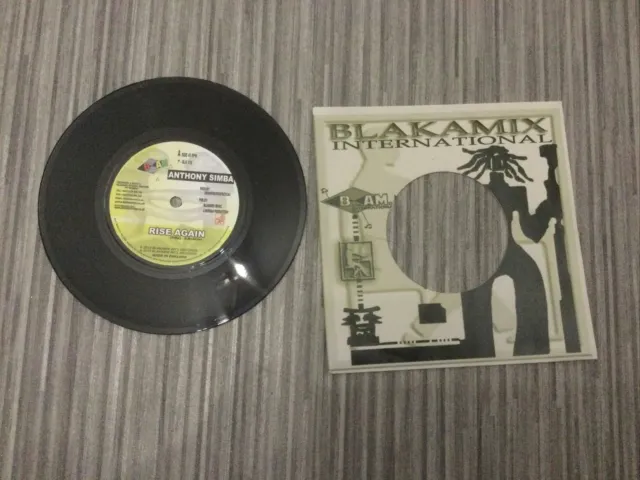 Anthony Simba ,Rise Again /I-Sion Mix ,Roots Reggae ,Classic Vinyl record 45