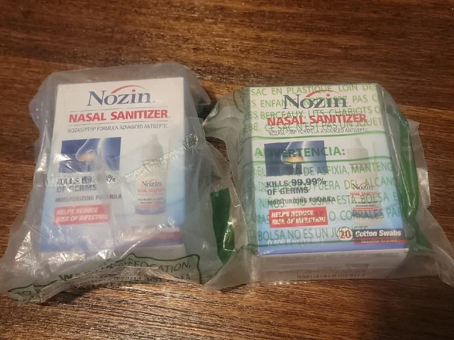 Nozin® Nasal Sanitizer® Antiseptic 12ml Bottle LOT OF 2 READ THE DESCRIPTION!!!