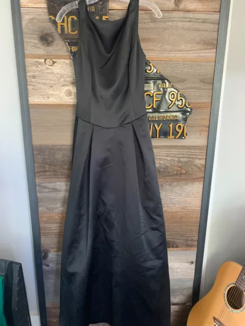 Vera Wang Womens Black Gown Dress Size 6