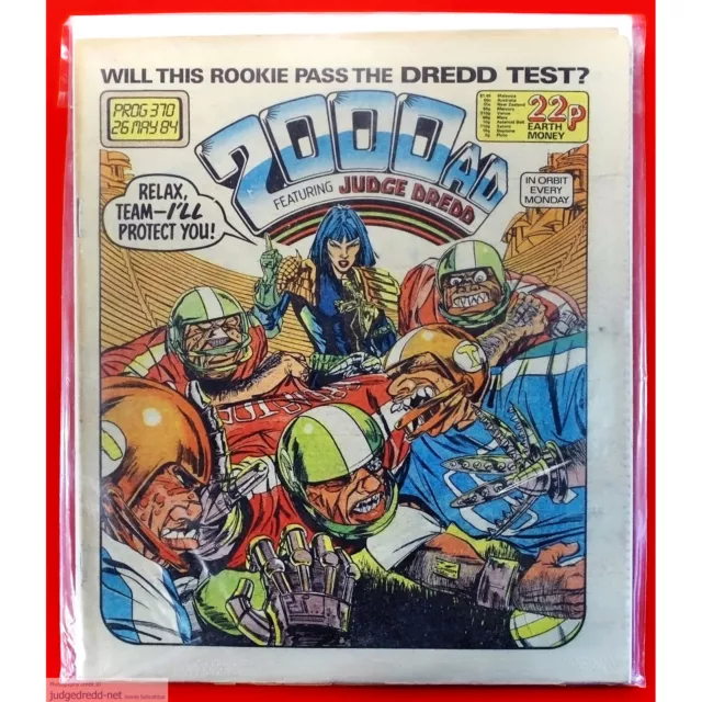 2000AD PROG 370 UK 1 Comic Bag and Board See Description 2 5 1984 (Lot 888