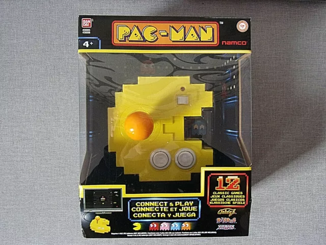 Bandai - Pac-Man Connect and Play : manette Gold Edition avec 12 jeux  classiques : : Jeux et Jouets
