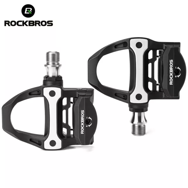 ROCKBROS Titanium Carbon Road Bike Lock Pedals SPD Cleat Bicycle Clipless Pedals 2