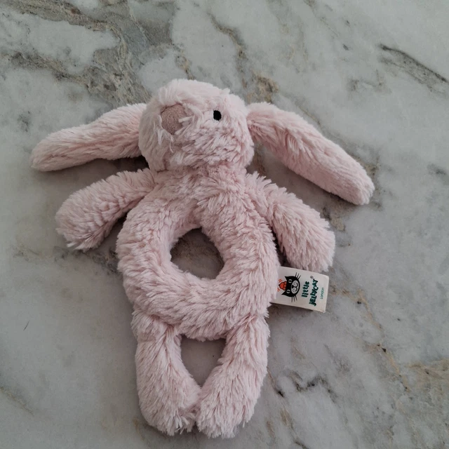 JELLYCAT BLOSSOM BUNNY Rattle Pink Floral Soft Plush Toy £8.95 ...