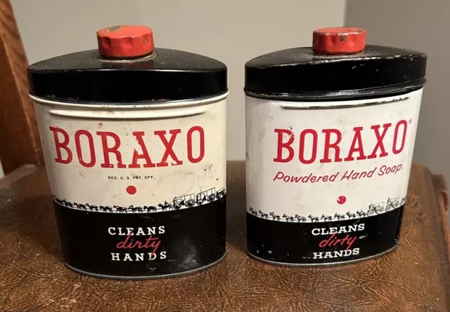Boraxo Powdered Hand Soap Tin 8 oz Empty