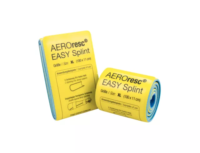 AeroResc Easy Splint Universalschiene groß XL 100cm x 11cm Splintschiene Rettung