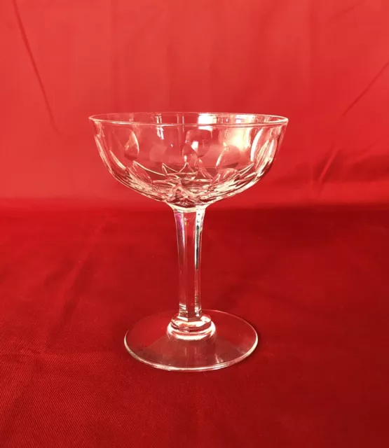 Coupe à champagne en cristal de SAINT LOUIS modèle VIC verre Pied st Table 12 cm