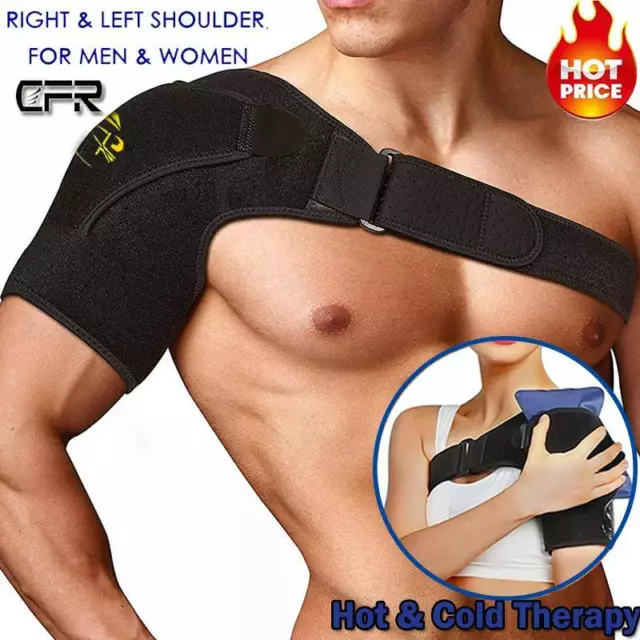 Medical Shoulder Dislocation Injury Arthritis Pain Back Support Straps Brace IA