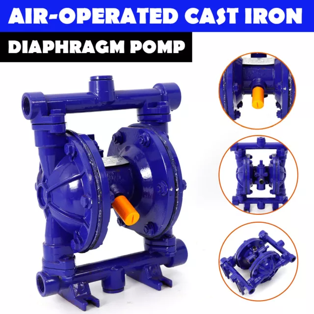 QBK-15 1/2" Air-Operated Double Diaphragm Pump For Petroleum Fluids 12GPM 115psi