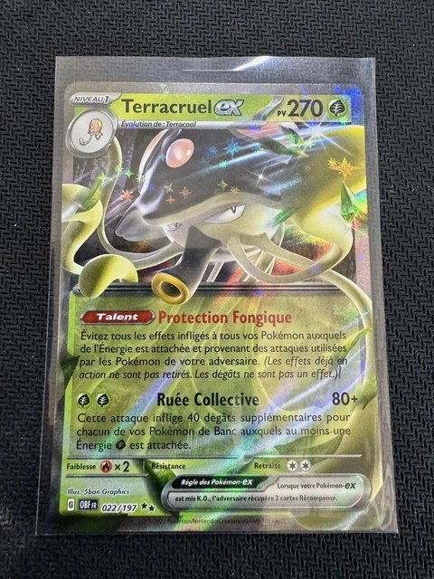 Caja De 10 Cartas Pokémon Démolosse Ex – Houndoom Ex 134/197 En Francés, Serie Ultraboost X Flammes Obsidiennes, Cartas Originales Y Sin Repetir