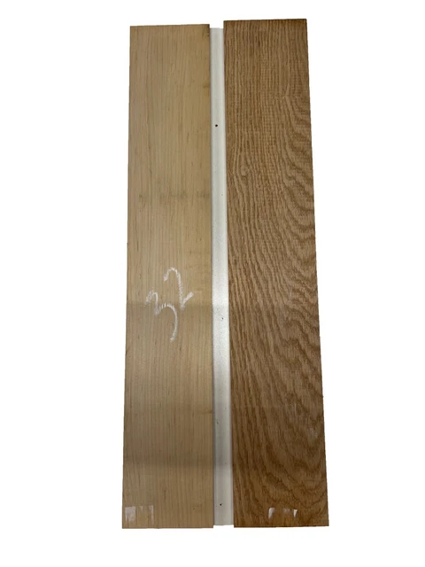 2 Pack, Red Oak + Hard Maple Thin Stock Lumber Board -Wood Craft 24"x4"x3/8" #32