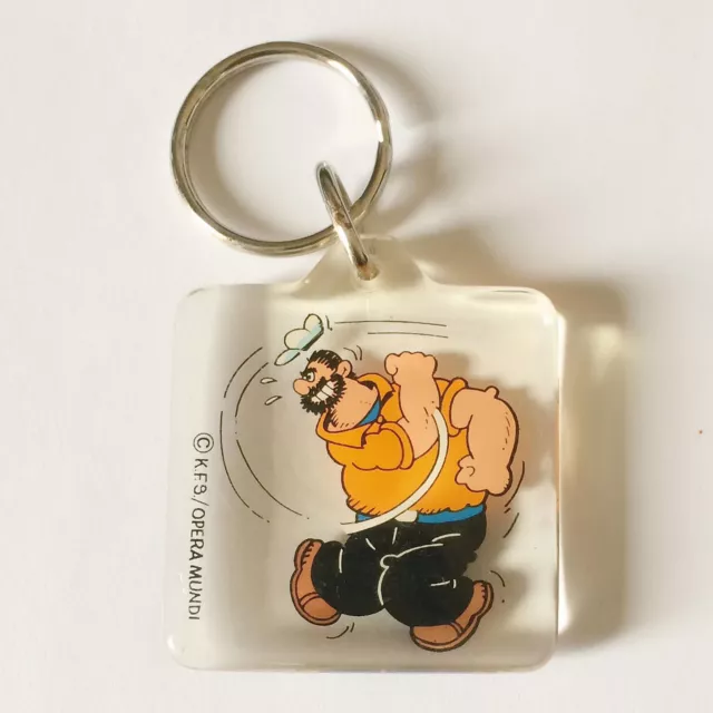 POPEYE Braccio di Ferro BRUTUS - OPERA MUNDI - Vintage Portachiavi Key Ring Cle