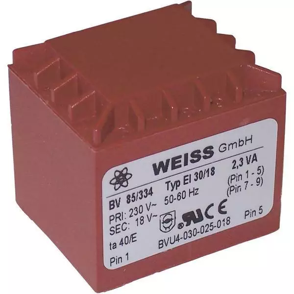 Weiss elektrotechnik 85/332 trasformatore per pcb 1 x 230 v 12 v/ac 2 30 va