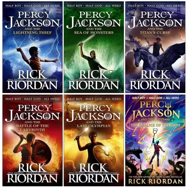 Percy Jackson Collection 6 Books Set by Rick Riordan The Chalice of the Gods