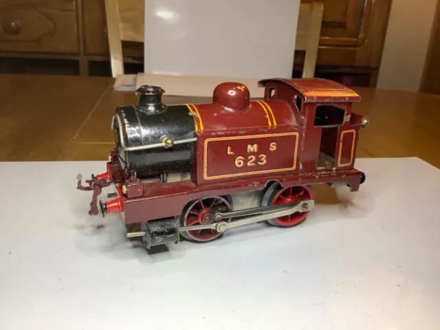 Hornby O Gauge Early Clockwork No.1 LMS 0-4-0 Tank Loco 623