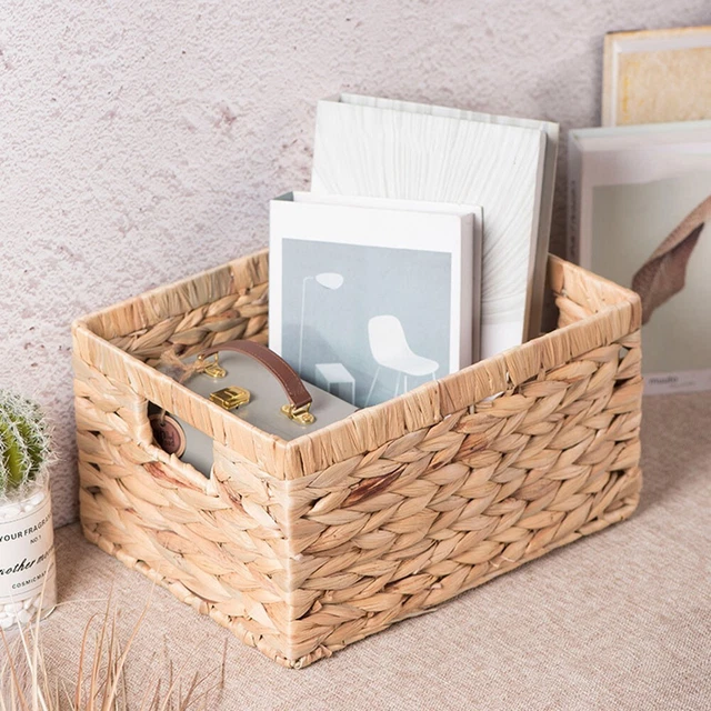 Cesta de almacenamiento toallas artículos para el hogar almacenamiento cestas decorativas de mimbre