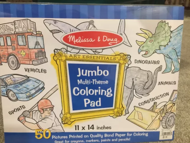 Melissa & Doug Jumbo Coloring Pad - Animals 50 Pictures Quality