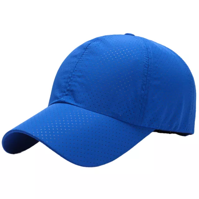 Sports Cap Breathable Curved Brim Outdoor Sun Hat Solid Color