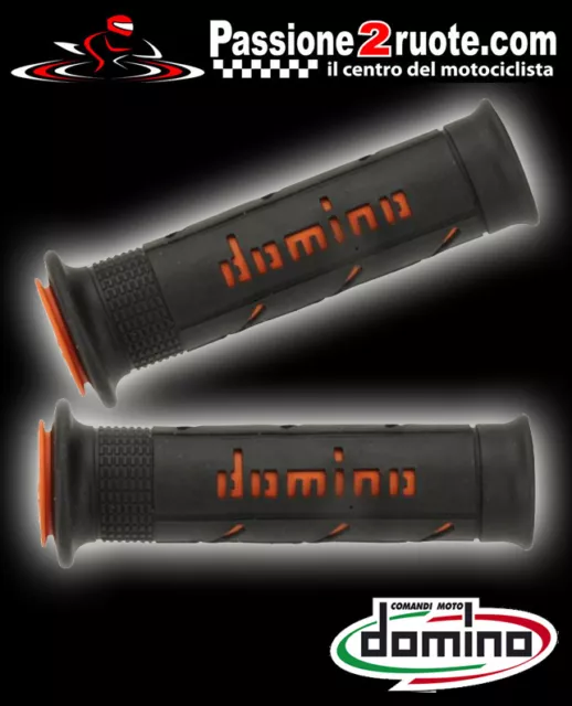 manopole Domino XM2 nero arancio Ducati Monster 600 620 695 696 750 796 800 900