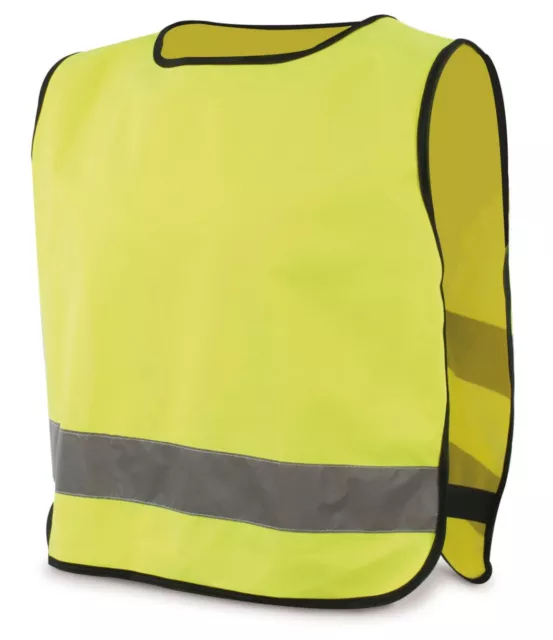 GILET CHASUBLE SÉCURITÉ JAUNE FLUO pour ENFANT PERSONNALISABLE avec TEXTE & LOGO