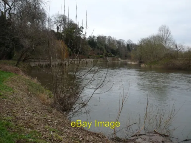 Photo 6x4 The River Wye at  the Weir Garden Canon Bridge The garden is on c2015