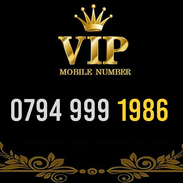 Gold Vip Memorable Phone Number Easy To Remember Mobile Business Simcard - 1986