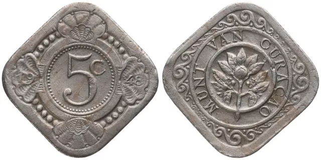 Pays-Bas - Pays-Bas Munt Van Curaçao 5 Cents 1948 - II