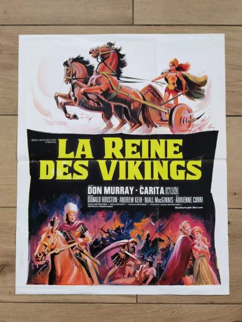 Affiche de cinema - La Reine des Vikings 40x60- Grinsson - 1967