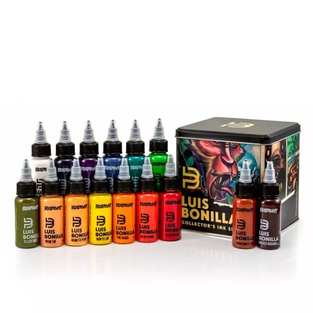 Radiant Color Tattoo Ink Collection(LUIS BONILLA, ORIENT CHING, CARLOX ANGARITA)