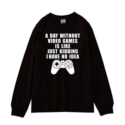 Gamer un giorno senza videogiochi è come scherzo MEN'S Manica Lunga T-shirt